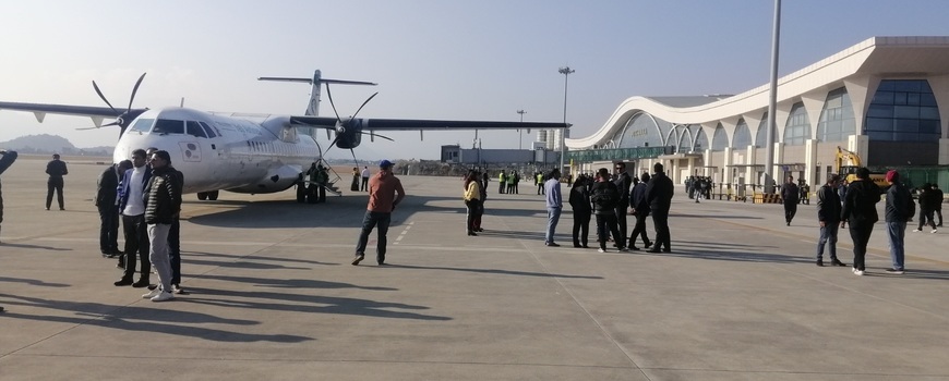 पोखरा क्षेत्रीय अन्तर्राष्ट्रिय विमानस्थलमा प्रदर्शन उडान सफल
